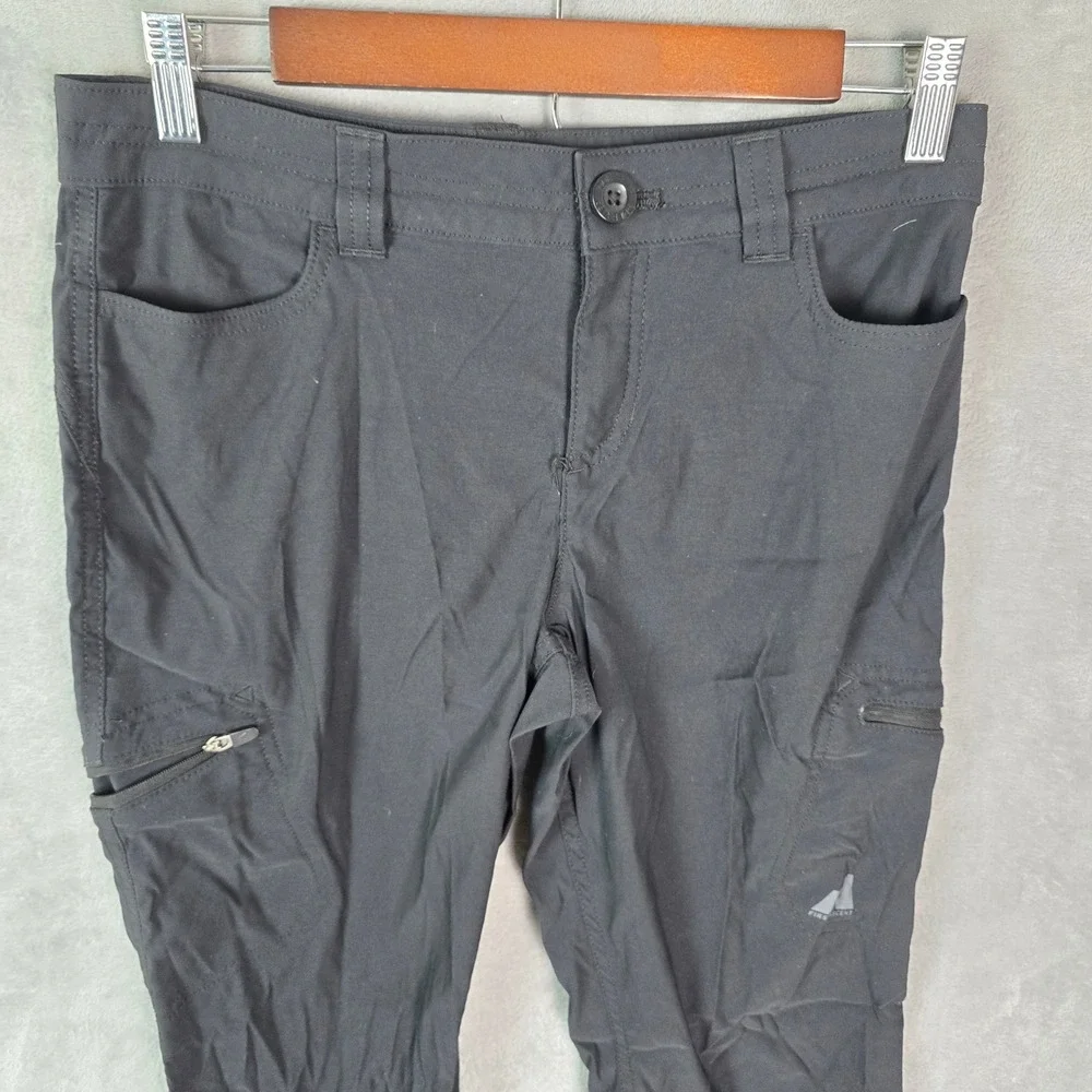 Eddie Bauer First Ascent Black Hiking Pants Womens 2 Technical Stretch Outdoor